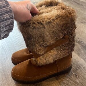 BearPaw Brown Faux Fur Winter Boots